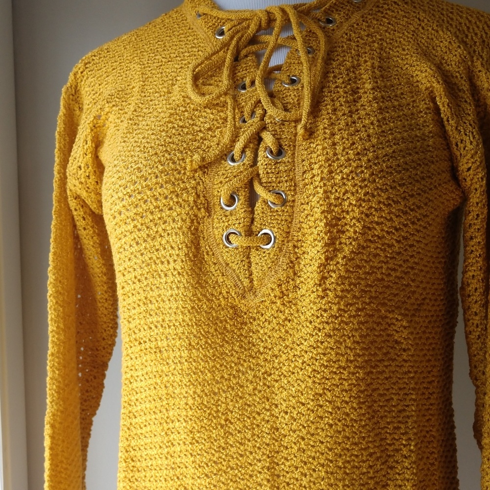 Mustard Yellow Long Sleeve Top - NWT - Picture 10 of 16
